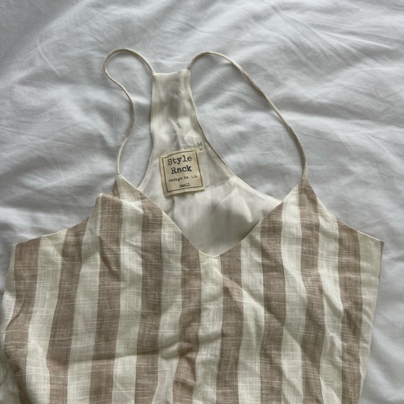 STYLE RACK Striped Linen Cotton Dress size S - Picture 6 of 7